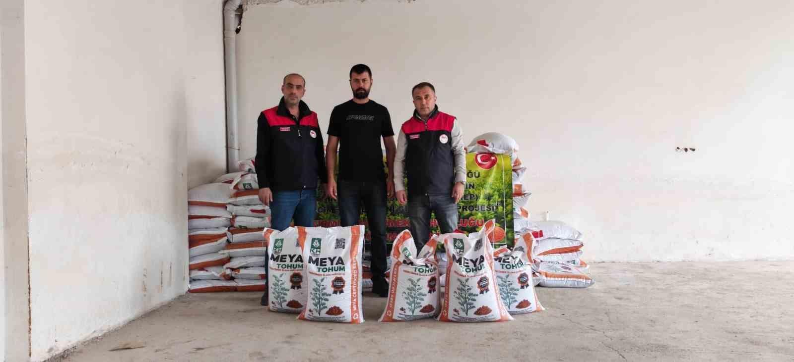 Palu’da üreticilere yüzde 70 hibeli kırmızı mercimek tohumu dağıtıldı