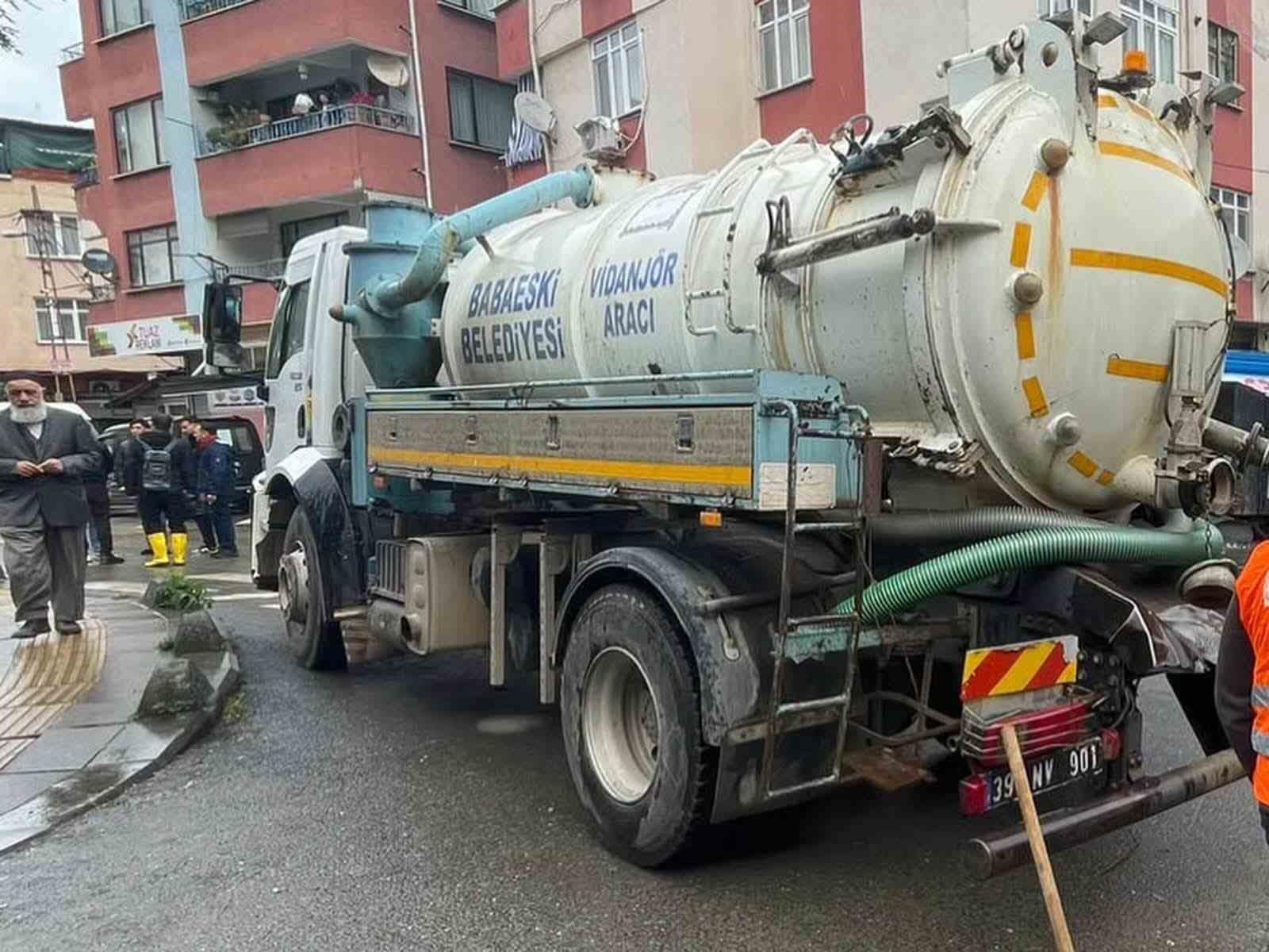 Kırklareli’den İstanbul’a sel desteği