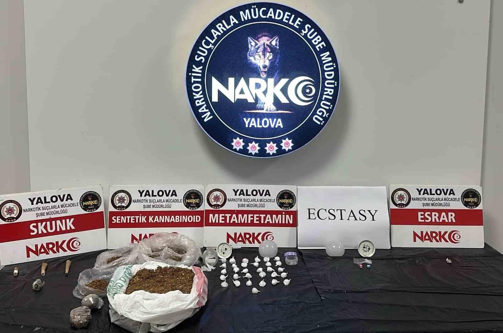 Yalova’da uyuşturucu operasyonlarında 2 şüpheli tutuklandı
