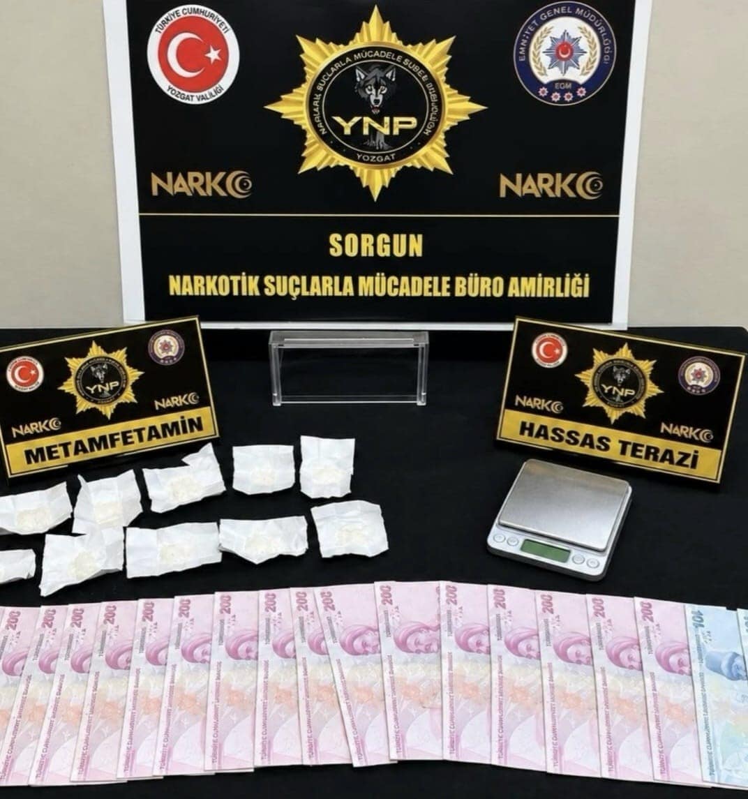 Yozgat’ta uyuşturucu operasyonunda 1 kişi tutuklandı