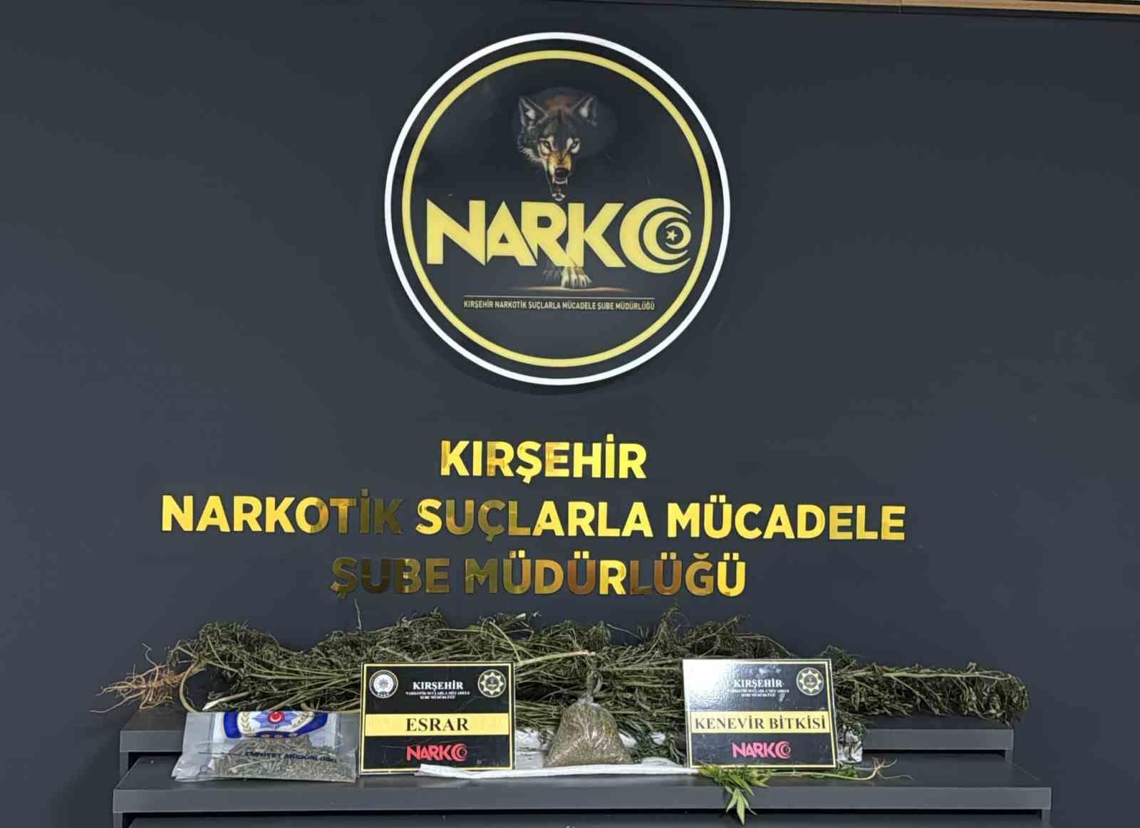 Kırşehir’de uyuşturucu operasyonu: 1 tutuklama