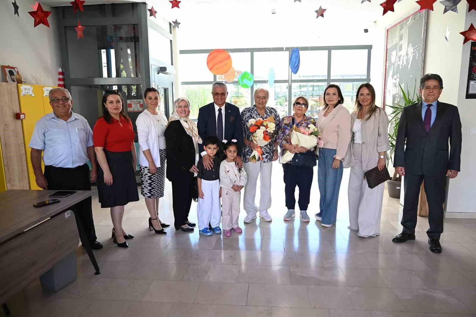 Başkan Topaloğlu hayırsever Akman çiftini ağırladı