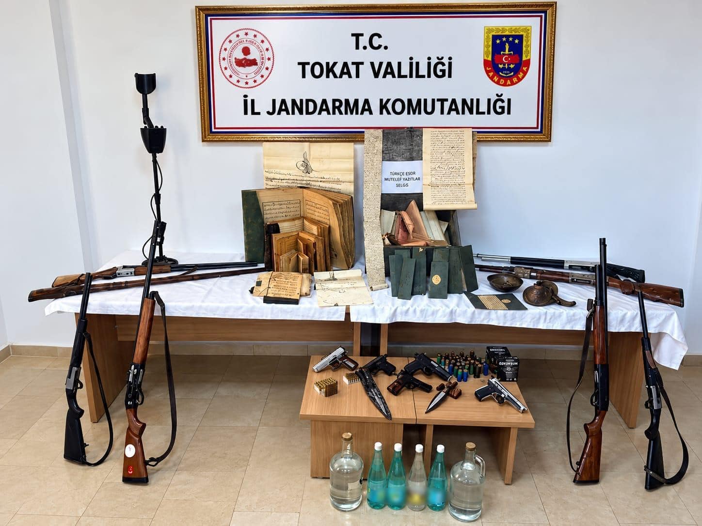 Tokat’ta tarihi eser ve silah kaçakçılığı operasyonu: 6 gözaltı