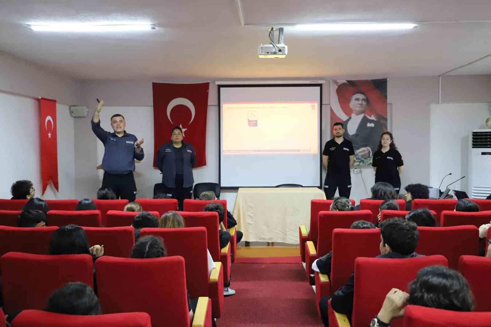 NAFAD’dan okullarda afet farkındalık eğitimleri