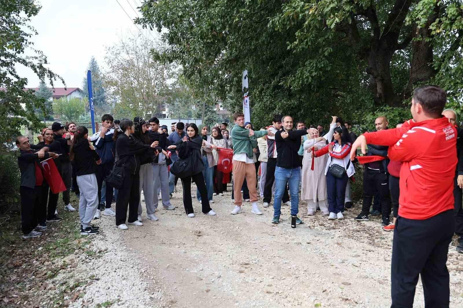 Cumhuriyetin 103. yıl dönümü anısına doğa yürüyüşü