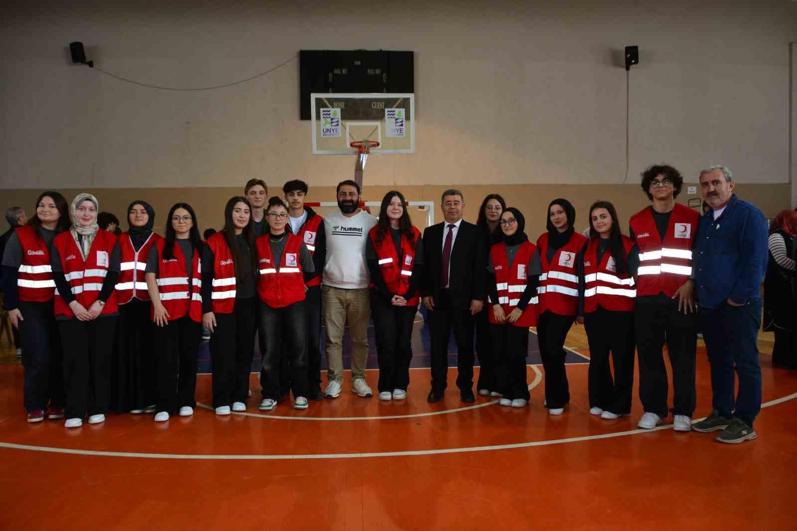 Ordu’da lise öğrencilerinin desteğiyle 235 ünite kan toplandı