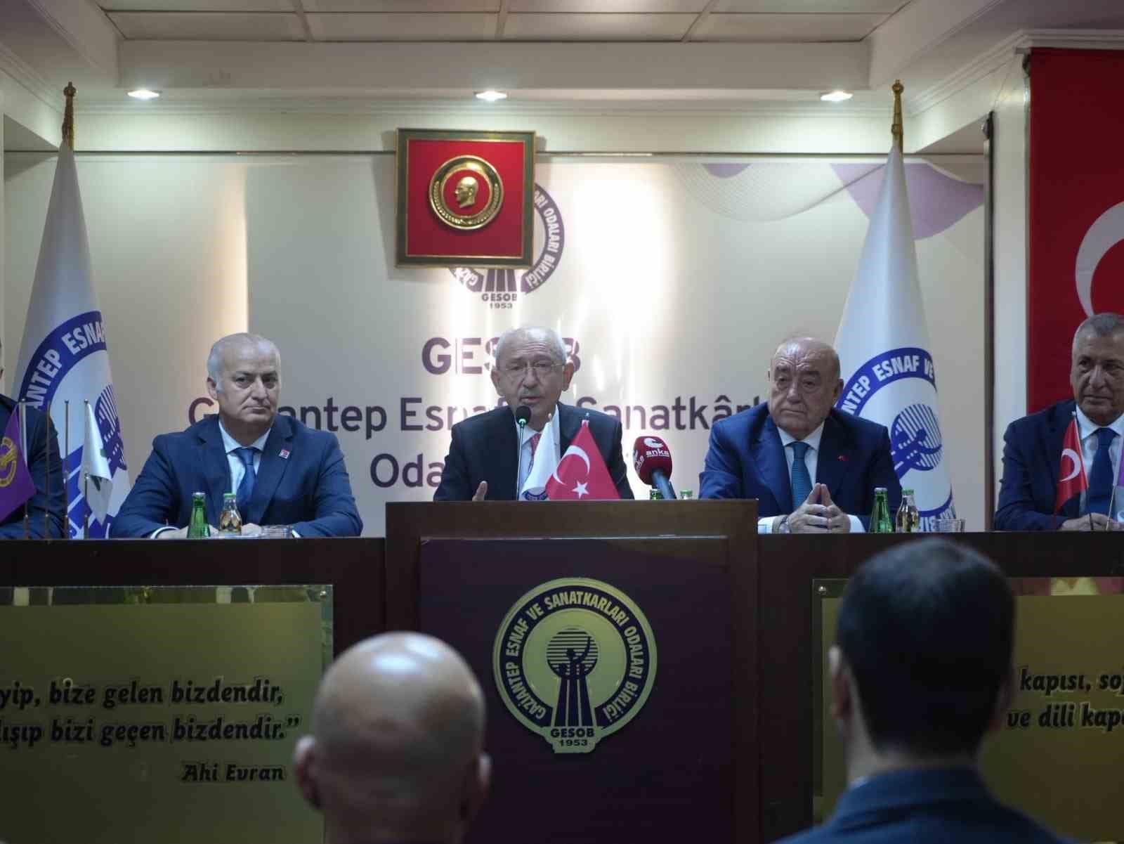 Kılıçdaroğlu: "Bu ülkede esnaf bakanlığının kurulması lazım"