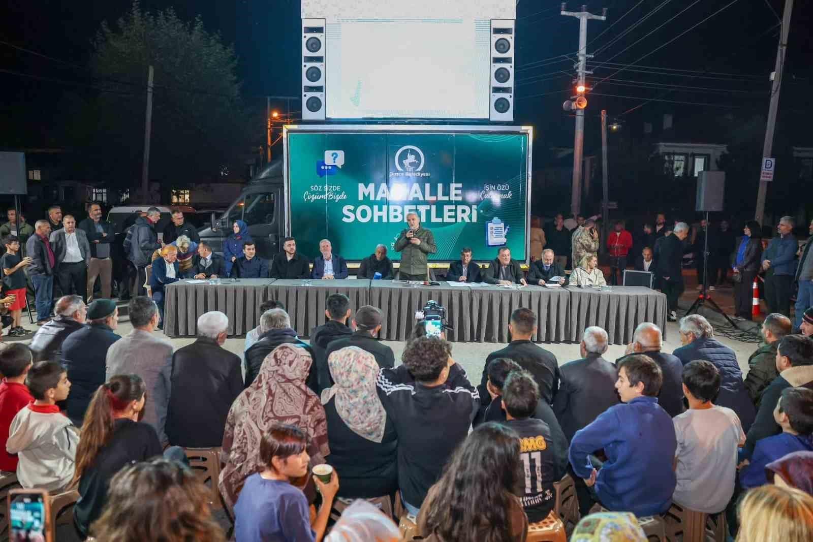 Başkan Özlü Ağa Mahallesine konuk oldu