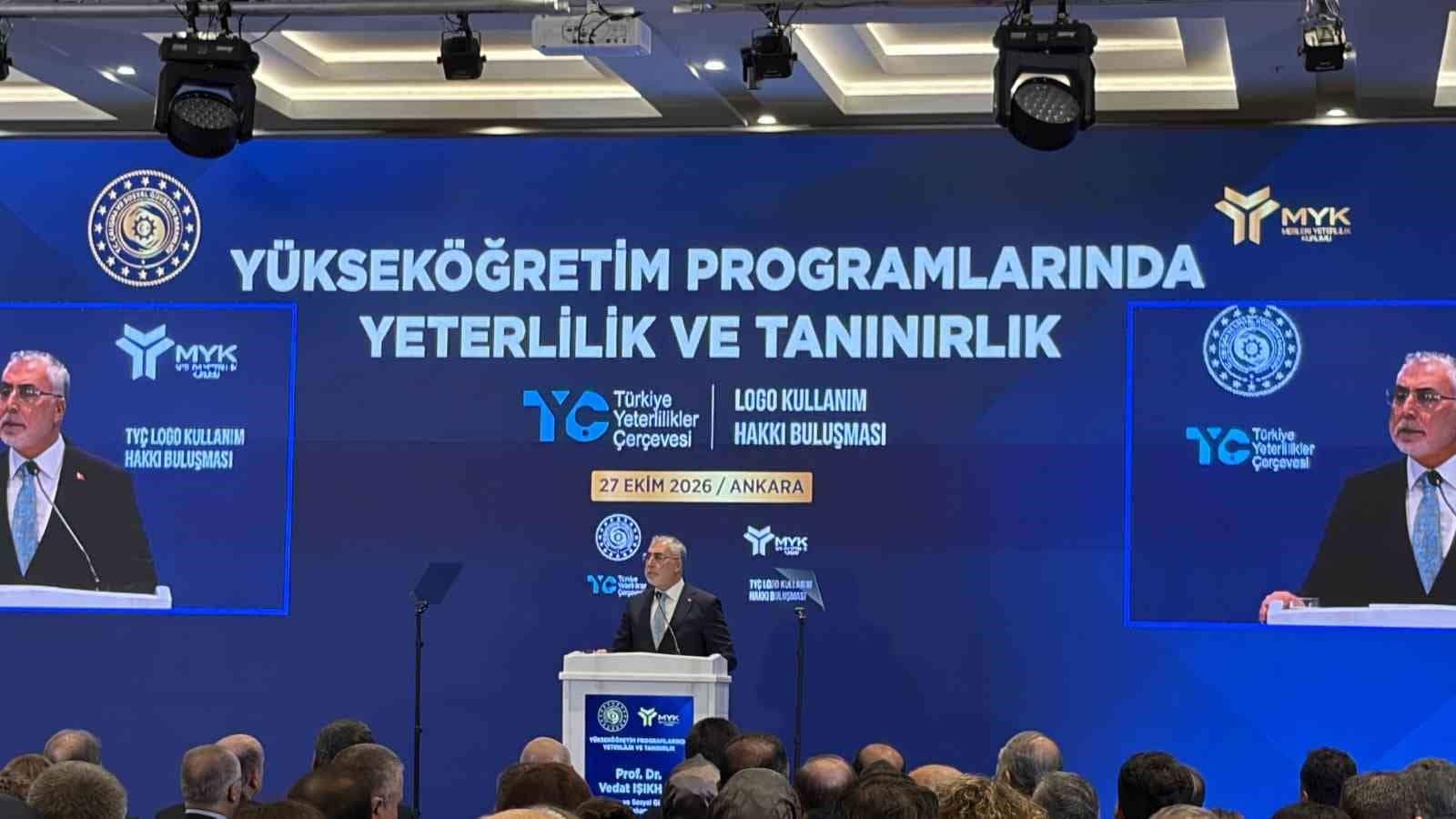 Bakan Işıkhan: "27 sektörde 900’ü aşkın ulusal meslek standardımız bulunmaktadır"