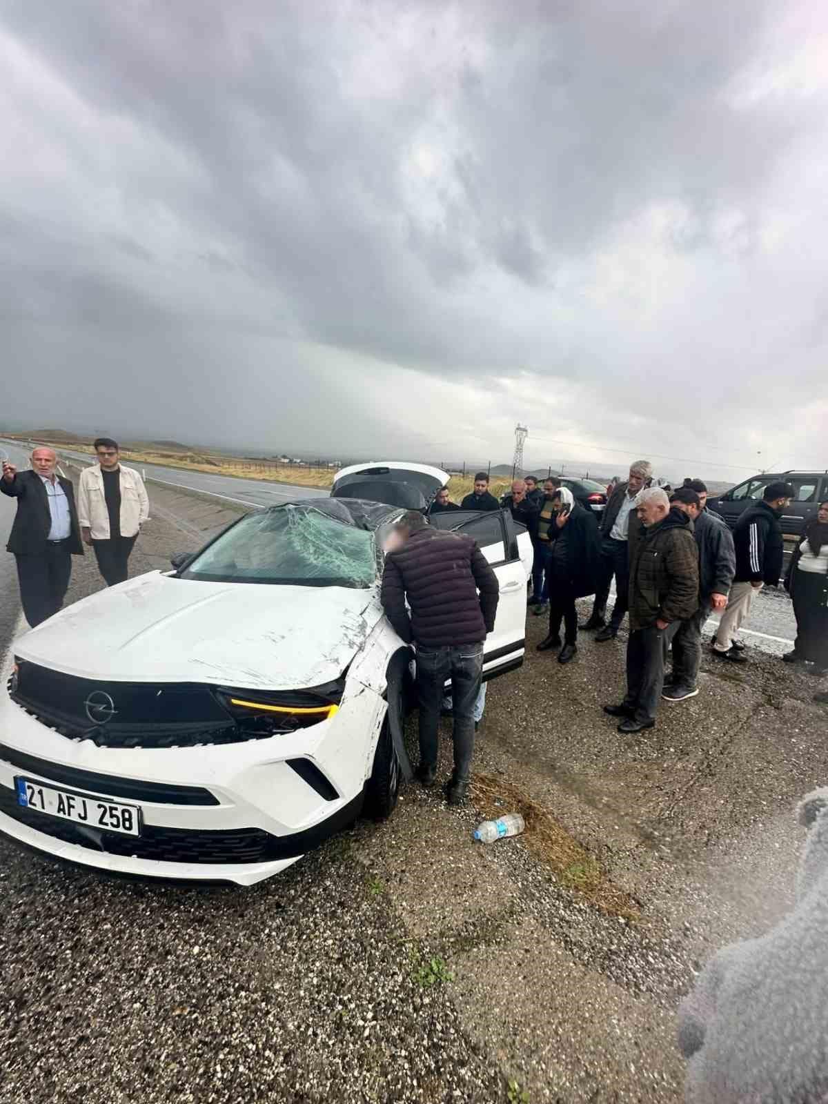 Diyarbakır’da trafik kazası: 1 yaralı